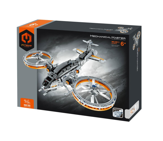 Stavebnice iM.MASTER vesmírná loď s mechanickým pohonem plast 850 dílků v krabici 35x27x7cm
