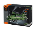 Stavebnice iM.MASTER 2v1 vrtulník s mechanickým pohonem plast 393 dílků v krabici 31x23x7cm