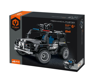 Stavebnice iM.MASTER terénní auto 2v1 plast 391 dílků v krabici 31x23x6,5cm