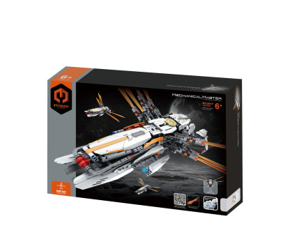 Stavebnice iM.MASTER vesmírná loď s mechanickým pohonem plast 1229 dílků v krabici 40x27x9cm