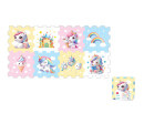 Pěnové puzzle jednorožec 30x30x1cm 8ks ve fólii 10m+