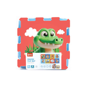 Pěnové puzzle zvířátka zoo 30x30x1cm 8ks ve fólii 10m+
