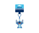 Přívěsek na klíče/Klíčenka Lilo a Stitch plast 11cm na baterie se světlem na kartě