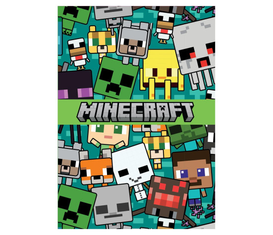 Poznámkový blok Minecraft A6 linkovaný 10,5x15cm