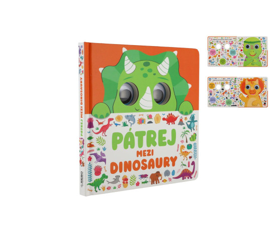 Knížka Pátrej mezi dinosaury 20x20x1,5cm