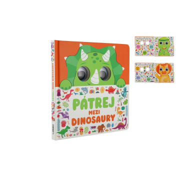 Knížka Pátrej mezi dinosaury 20x20x1,5cm