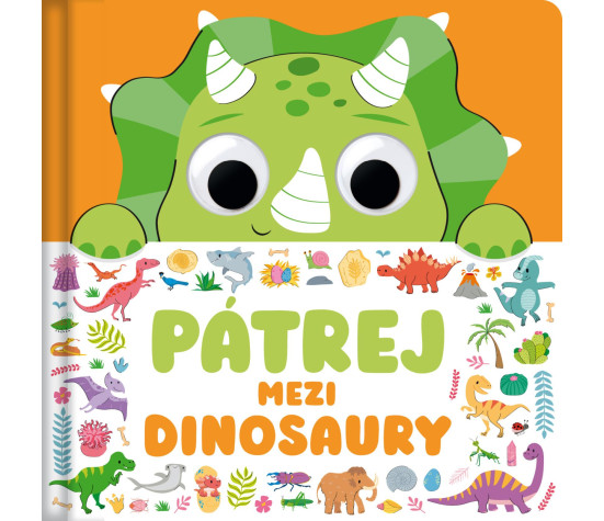 Knížka Pátrej mezi dinosaury 20x20x1,5cm