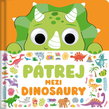 Knížka Pátrej mezi dinosaury 20x20x1,5cm