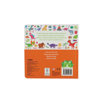 Knížka Pátrej mezi dinosaury 20x20x1,5cm