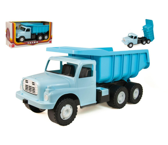 Auto Tatra 148 plast 30cm světle modrá v krabici 35x18x13cm 12m+