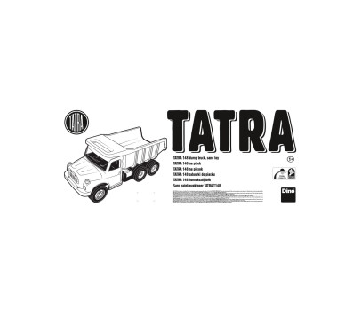 Auto Tatra 148 plast 73cm světlemodrá v krabici 12m+