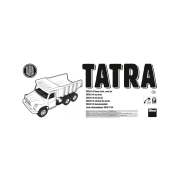 Auto Tatra 148 plast 73cm světlemodrá v krabici 12m+