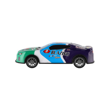 Auto závodní plast 17cm na setrvačník 2 barvy v sáčku