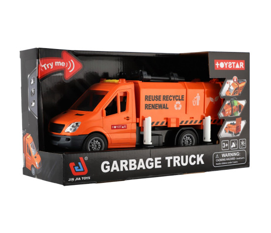 Auto popeláři plast 30cm na setrvačník na baterie se zvukem se světlem v krabici 33x18x13cm