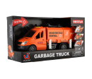 Auto popeláři plast 30cm na setrvačník na baterie se zvukem se světlem v krabici 33x18x13cm