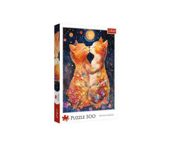 Puzzle Polibek za měsíčního svitu 500 dílků 34x48cm v krabici 27x40x5cm