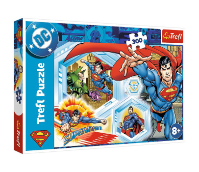 Puzzle Nezničitelný Superman 300dílků 60x40cm v krabici 40x27x4,5cm