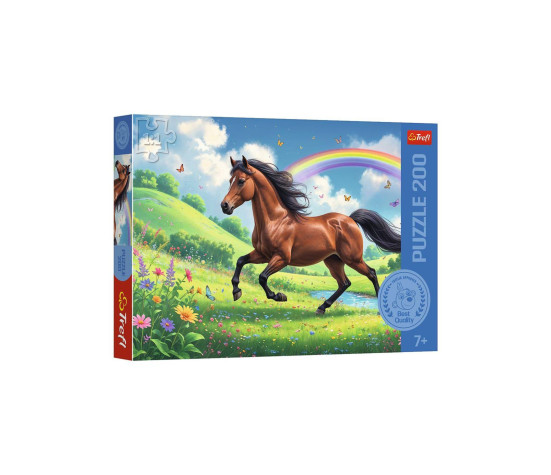 Puzzle Důstojný kůň 200 dílků 48x34cm v krabici 33x23x4cm