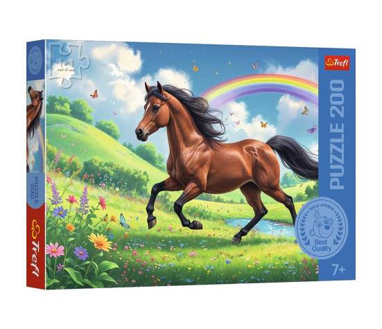 Puzzle Důstojný kůň 200 dílků 48x34cm v krabici 33x23x4cm