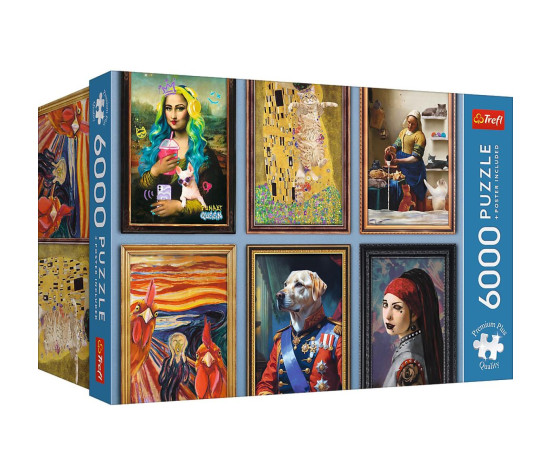 Puzzle Premium Plus: Fun Art Collection 6000 dílků 136,4x132,6cm v krabici 35x24x18cm