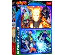Puzzle 2v1 Nindža z vesnice Hidden Leaf/Naruto 2x200 dílků 41x27,5cm v krabici 26x34x4,5cm