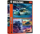 Puzzle 2v1 World of tanks 2x200 dílků 41x27,5cm v krabici 26x34x4,5cm