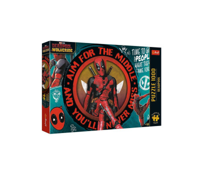 Puzzle Premium Plus: Deadpool 1000 dílků 68,3x48cm v krabici 40x27x6cm