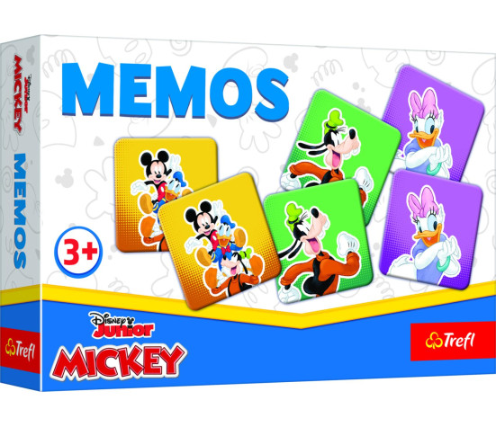 Pexeso mini Mickey Mouse společenská hra 30 kusů v krabici 21x14x4cm