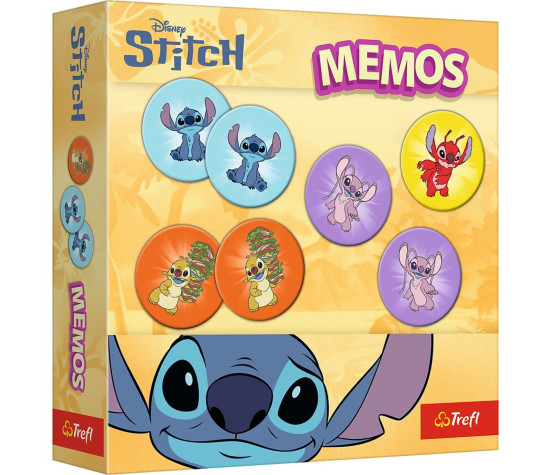 Pexeso papírové Lilo & Stitch společenská hra 36 kusů v krabici 20x20x5cm