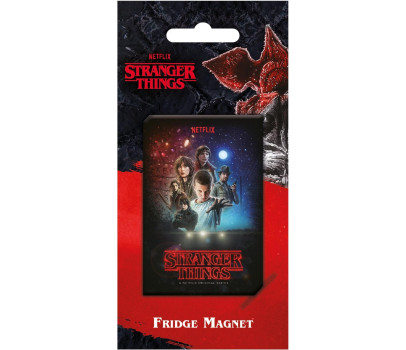 Magnetka Stranger Things 5x8cm na kartě