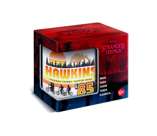 Hrnek Stranger Things Hawkins v krabičce 12x10x8,5cm