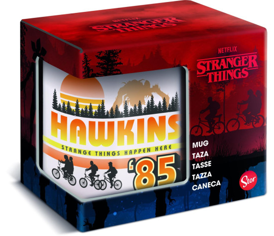 Hrnek Stranger Things Hawkins v krabičce 12x10x8,5cm