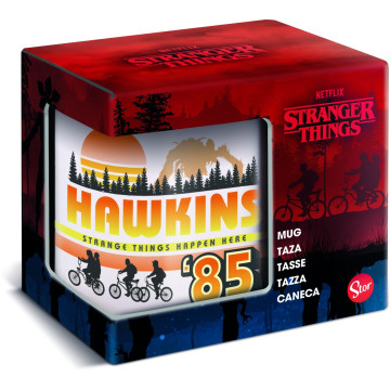 Hrnek Stranger Things Hawkins v krabičce 12x10x8,5cm