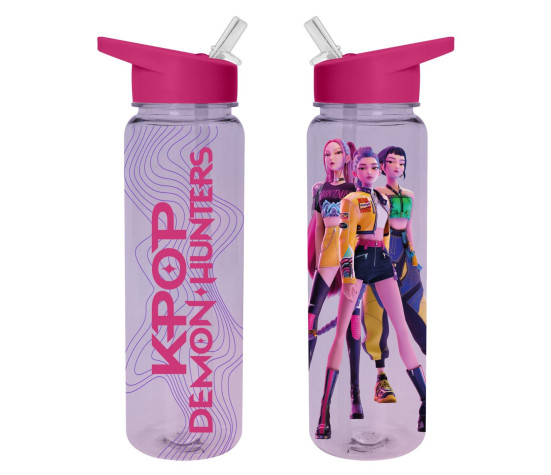 Láhev plastová 700ml K-pop Demon Hunters/Lovkyně démonů 25cm v sáčku
