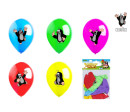 Balonek/Balonky nafukovací Krtek 12" průměr 30 cm 5ks v sáčku 13,5x18cm karneval