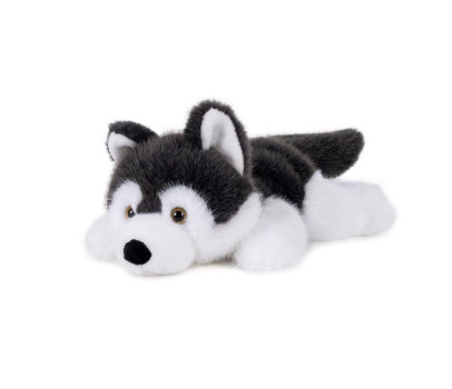 Pes husky ležící plyš 30cm 0m+