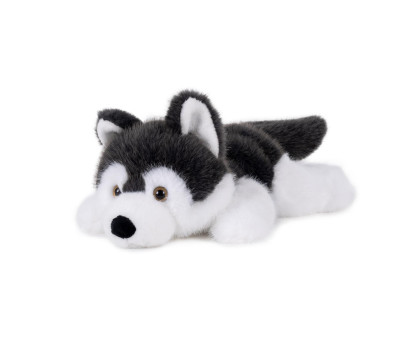 Pes husky ležící plyš 30cm 0m+