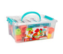 Kostky stavebnice 48ks plast v plastovém kufříku 26x12x19cm 18m+