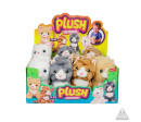 Kočka kotě sedící plyš 15cm 4 barvy 12ks v boxu 2m+