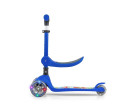 Tříkolová balanční koloběžka-scooter se sedátkem FUZZY Milly Mally blue, Modrá