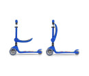 Tříkolová balanční koloběžka-scooter se sedátkem FUZZY Milly Mally blue, Modrá