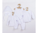 5-ti dílná soupravička New Baby bílá, Bílá 62 (3-6m)