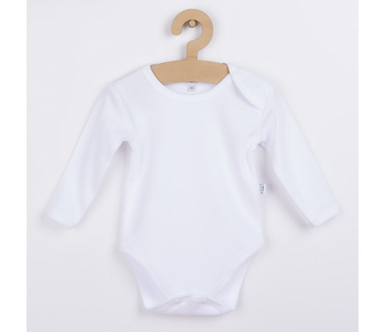 Kojenecké body s dlouhým rukávem Bobas Fashion bílé, Bílá 74 (6-9m)