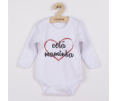 Body s potiskem New Baby celá maminka, Červená 50