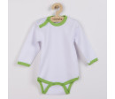 Kojenecké body New Baby s zeleným lemem, Zelená 74 (6-9m)