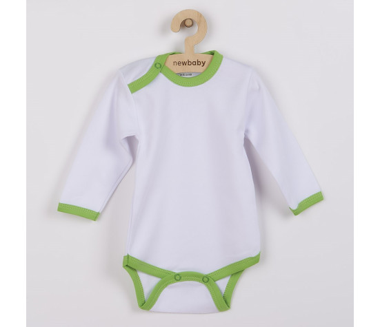 Kojenecké body New Baby s zeleným lemem, Zelená 86 (12-18m)