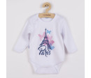 Kojenecké body s dlouhým rukávem New Baby Towns růžové, Růžová 80 (9-12m)