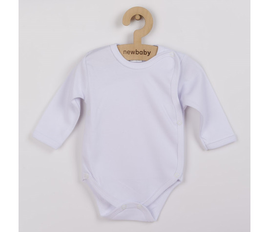 Kojenecké body celorozepínací New Baby Classic bílé, Bílá 56 (0-3m)