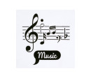 Kojenecká bavlněná košilka New Baby Music, Bílá 56 (0-3m)