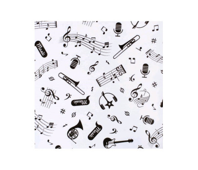 Kojenecké body s dlouhým rukávem New Baby Music, Bílá 86 (12-18m)